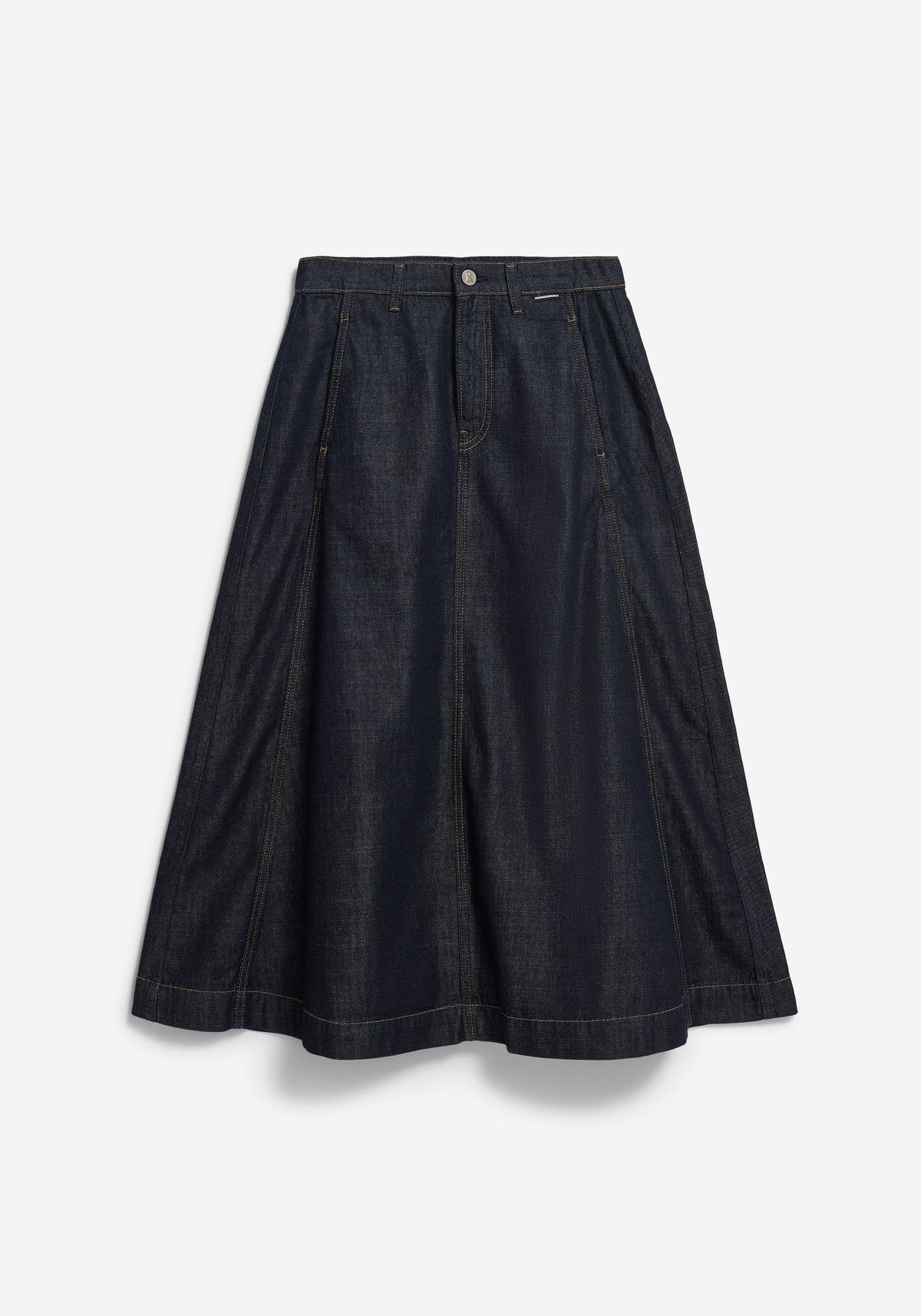 Armedangels Panelled Denim Midi Skirt