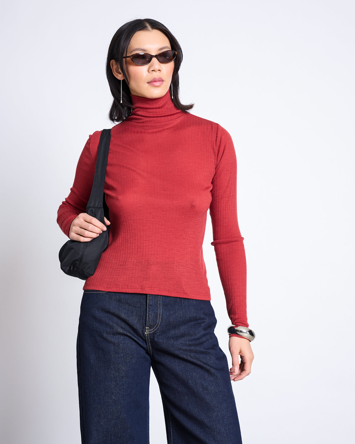 Jan ’n June Merino Wool Rib Turtleneck Vell