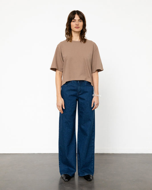 Rotholz Cropped Waffle T-Shirt
