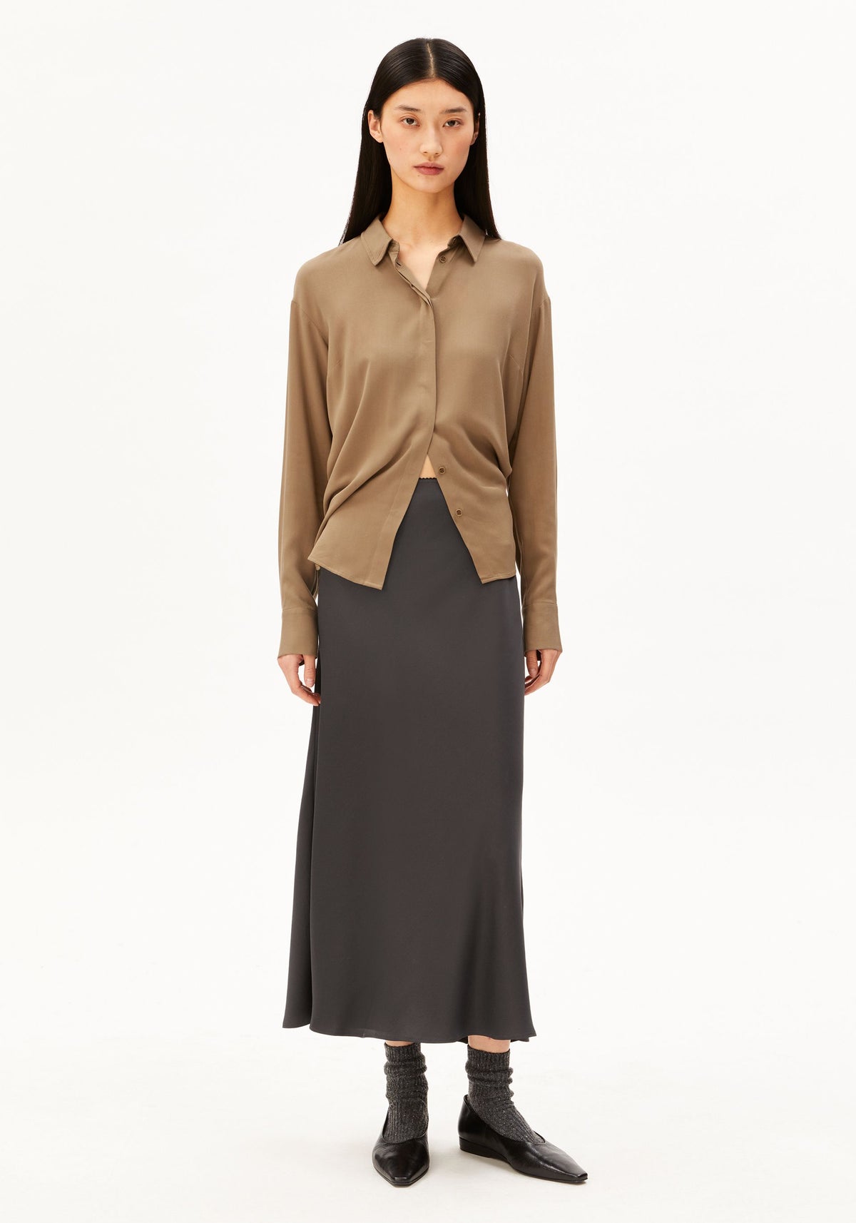 Armedangels Lenovaa Satin Slip Skirt