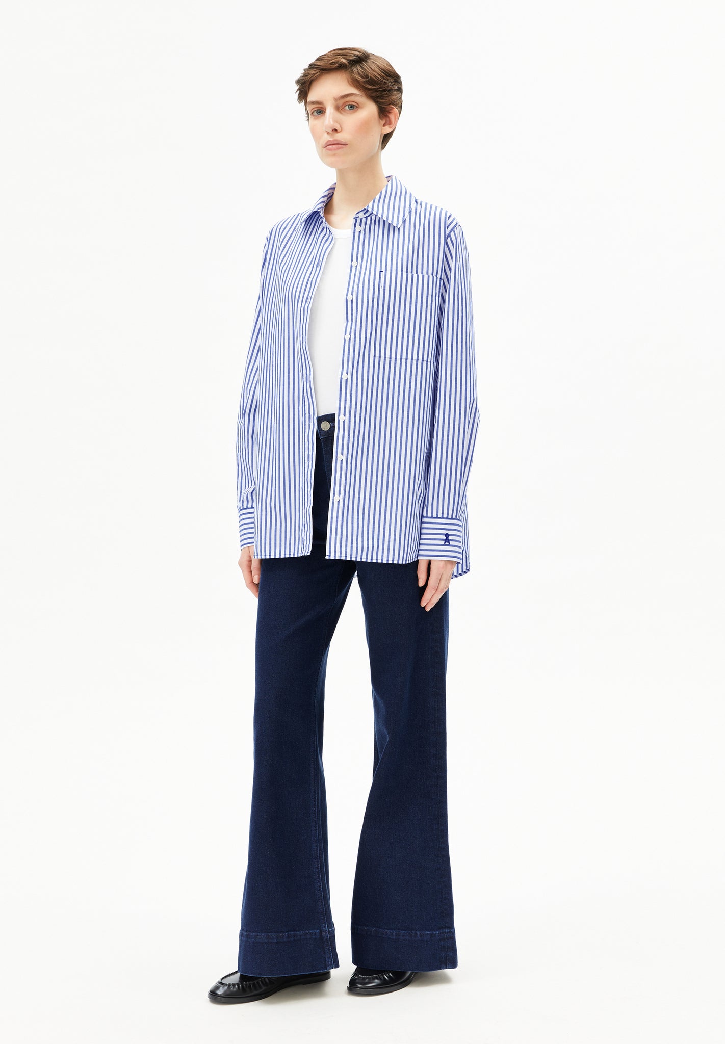 Armedangels Stripe Loose Shirt Blouse