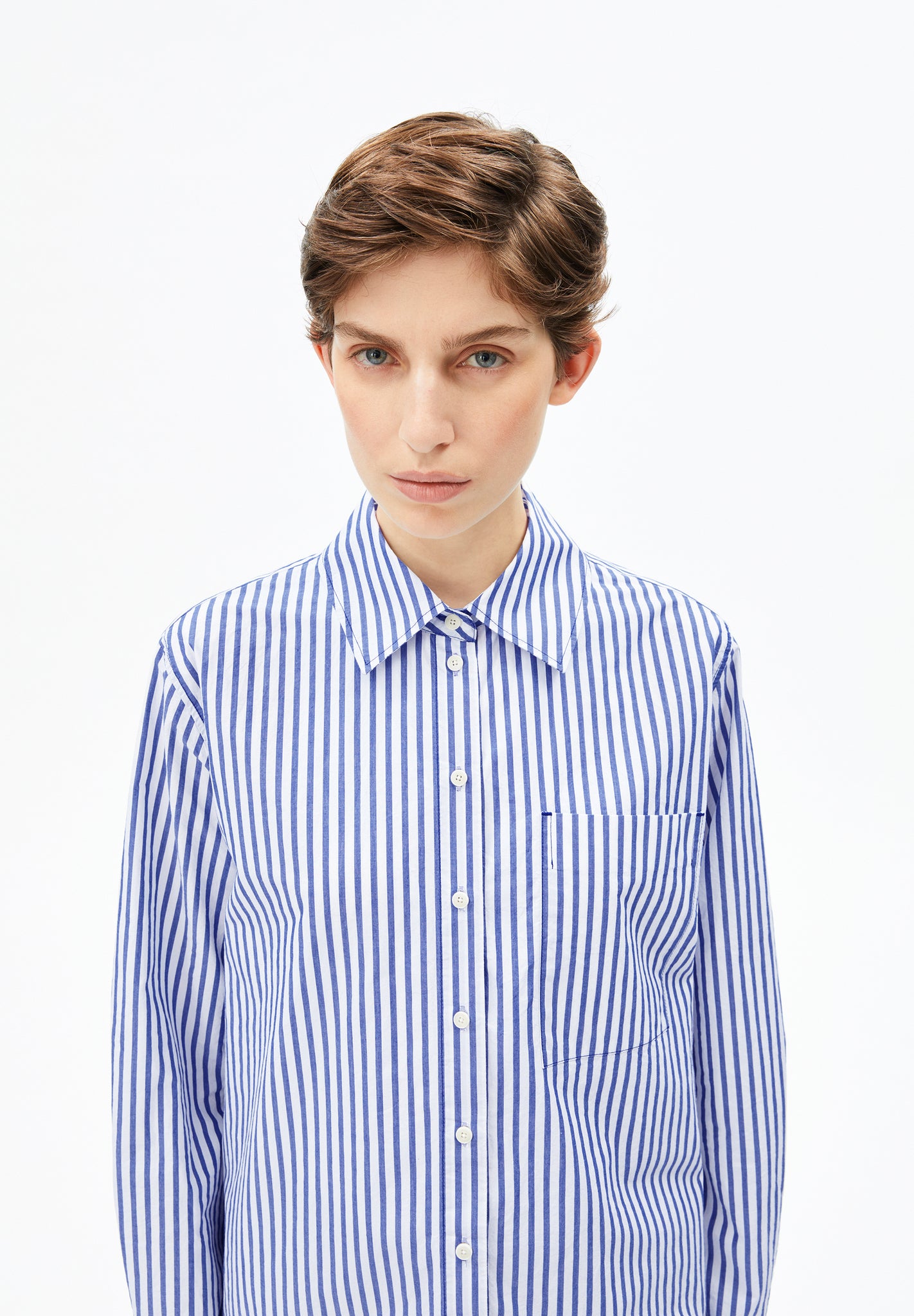 Armedangels Stripe Loose Shirt Blouse