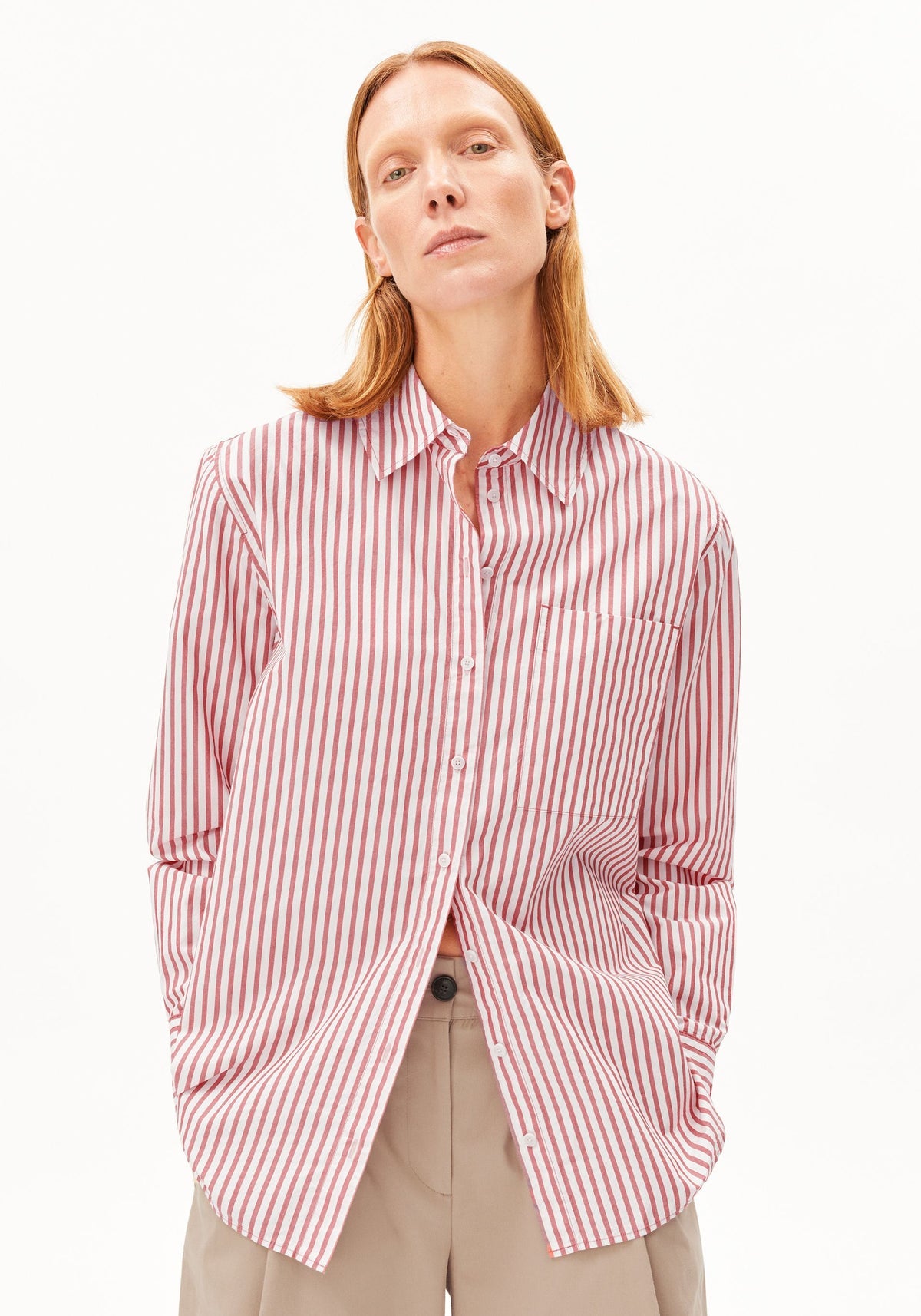 Armedangels Stripe Loose Shirt Blouse
