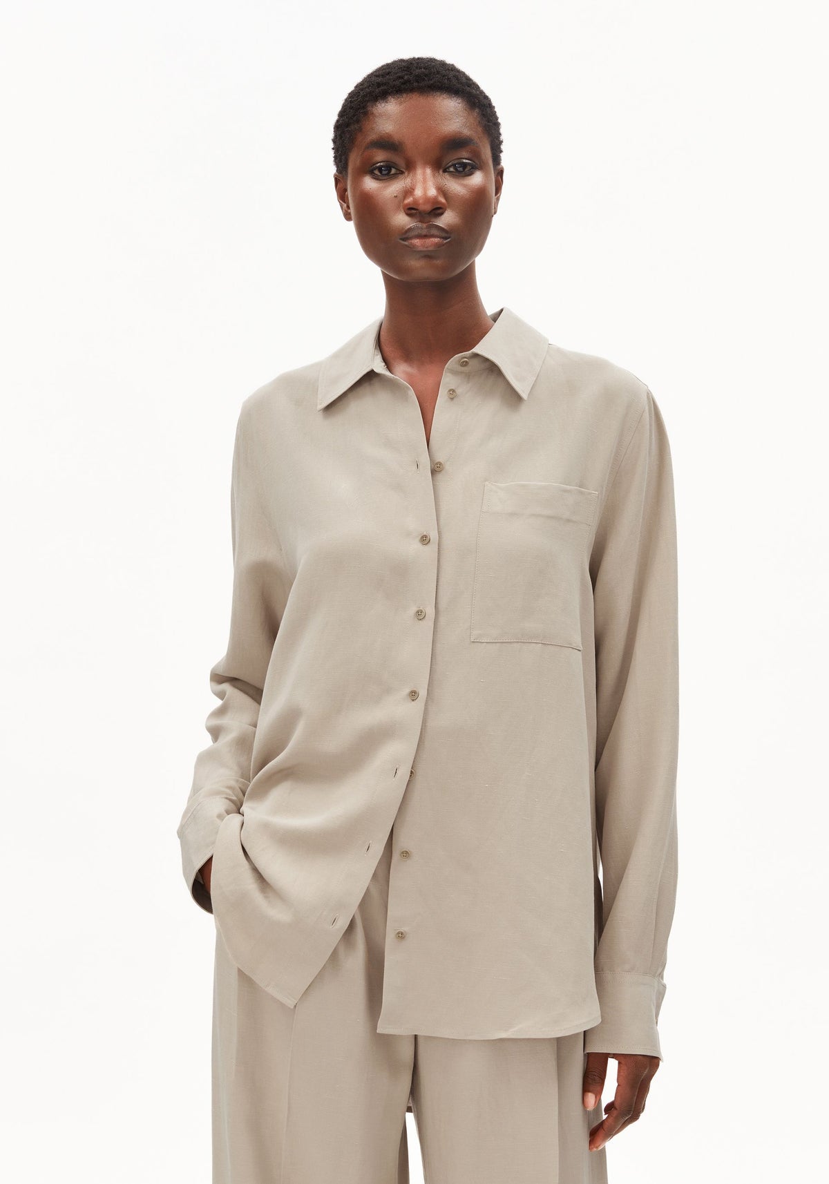 Armedangels Linen Blend Shirt Blouse