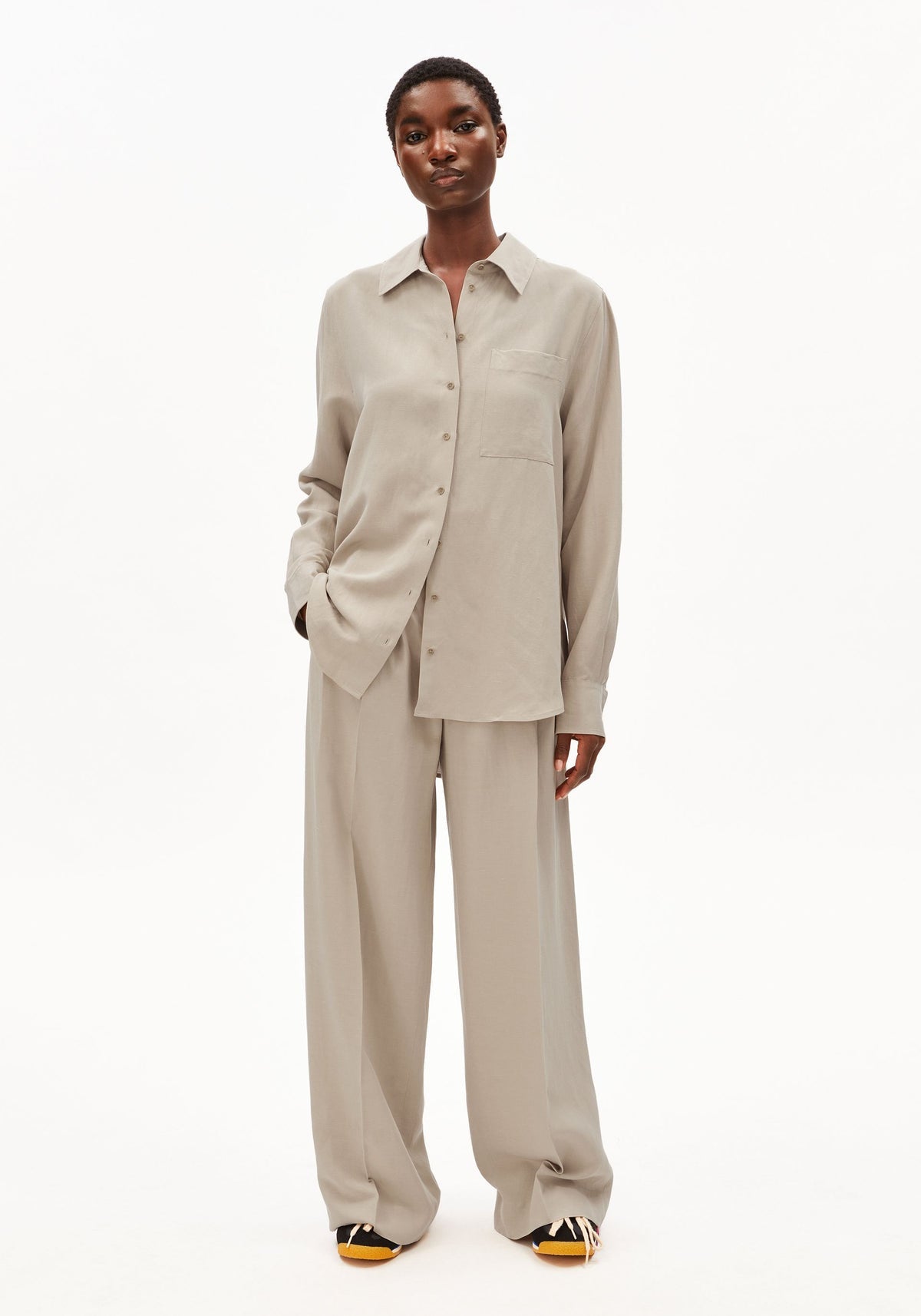 Armedangels Linen Blend Shirt Blouse