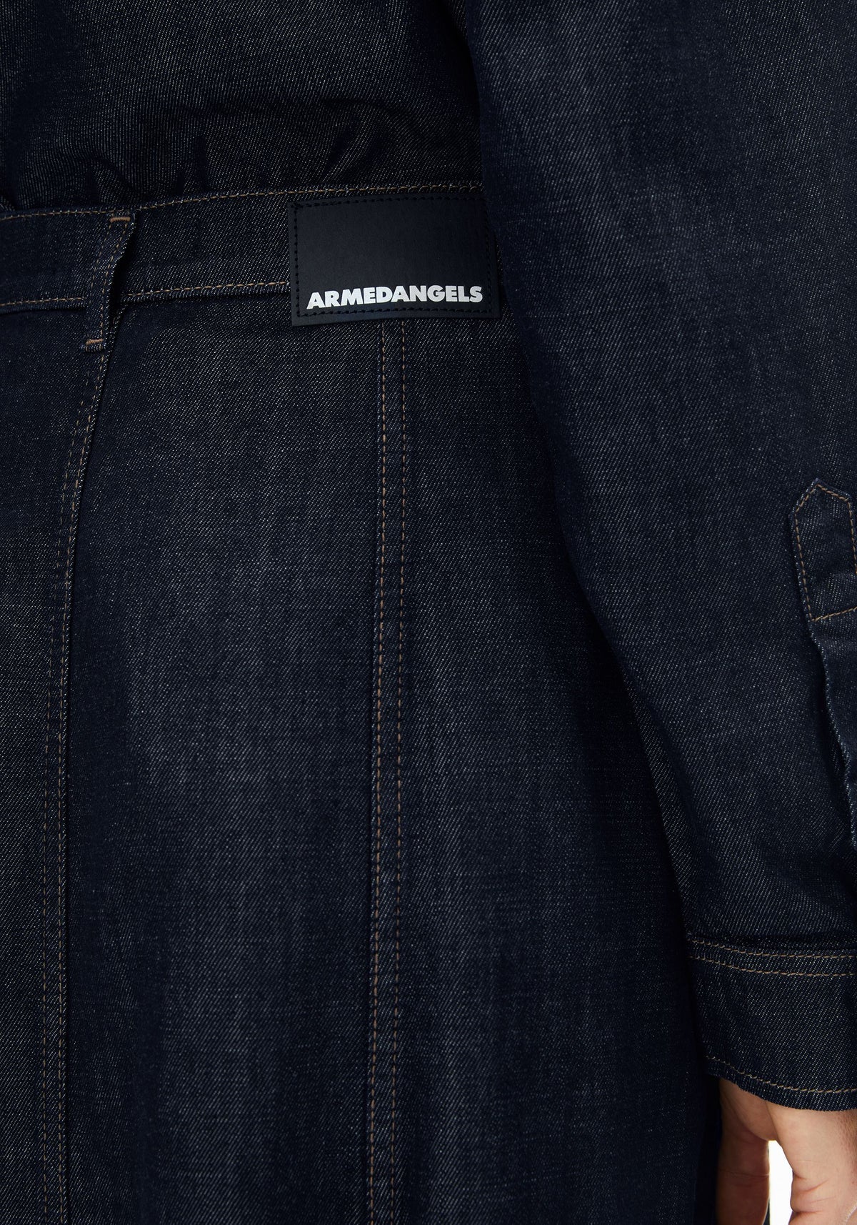 Armedangels Panelled Denim Midi Skirt
