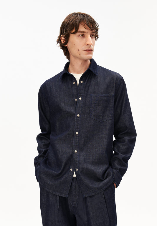 Armedangels Dark Wash Denim Shirt