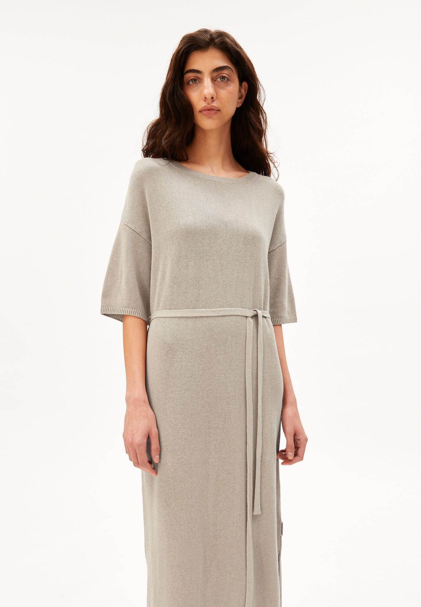 Armedangels Linen Blend Maxi Knit Dress