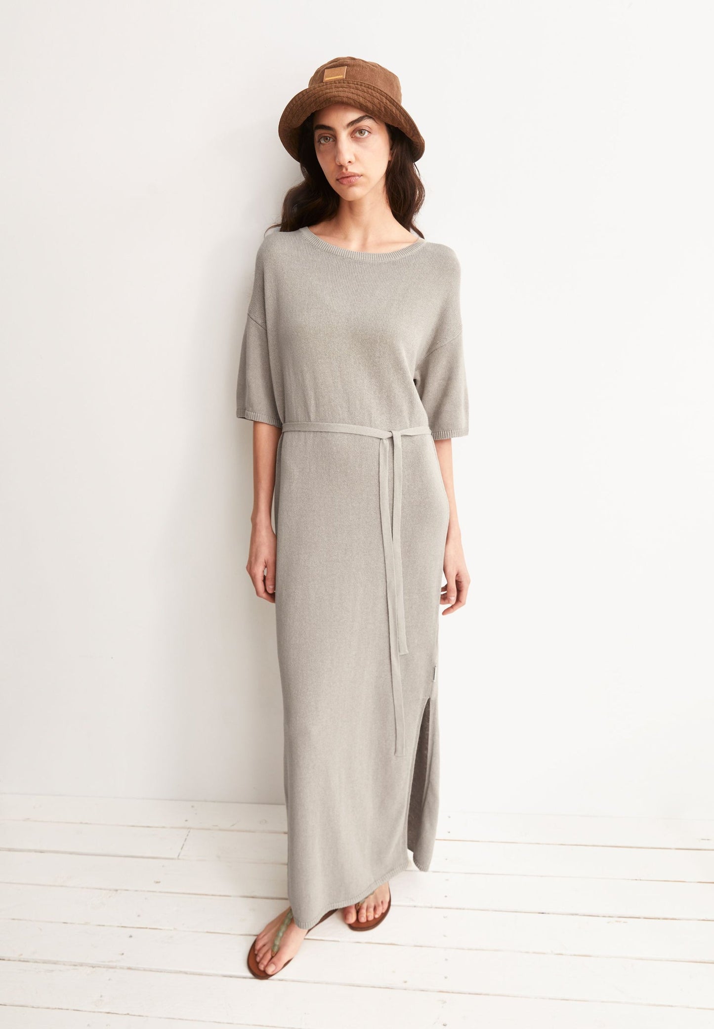Armedangels Linen Blend Maxi Knit Dress
