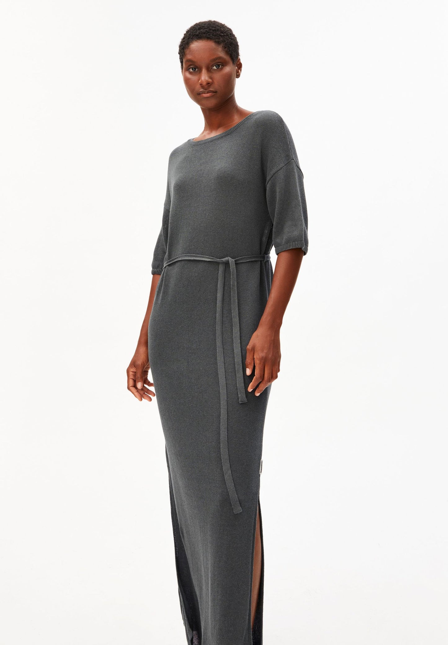 Armedangels Linen Blend Maxi Knit Dress