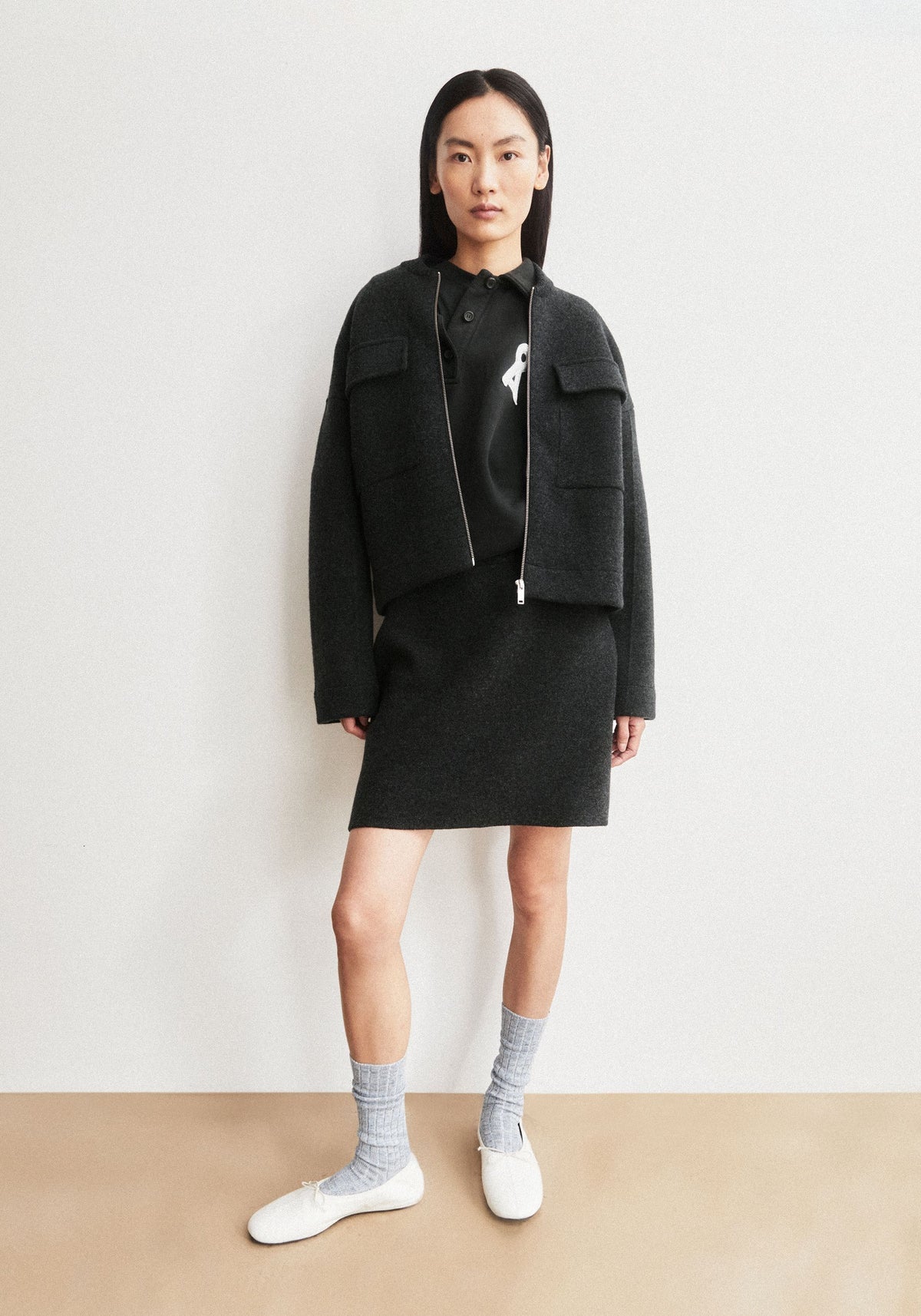 Armedangels Cotton-Wool Mini Knit Skirt