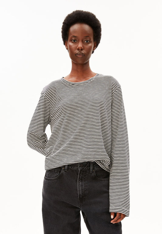 Armedangels Slub Jersey Stripe Long Sleeve Shirt