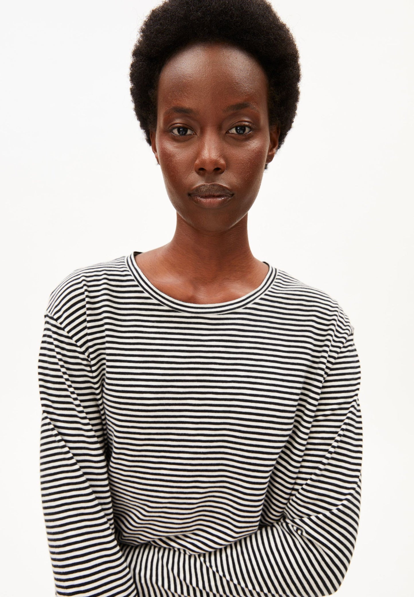 Armedangels Slub Jersey Stripe Long Sleeve Shirt
