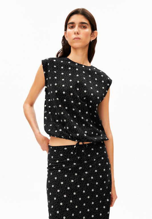 Armedangels Dotted Drawstring Blouse