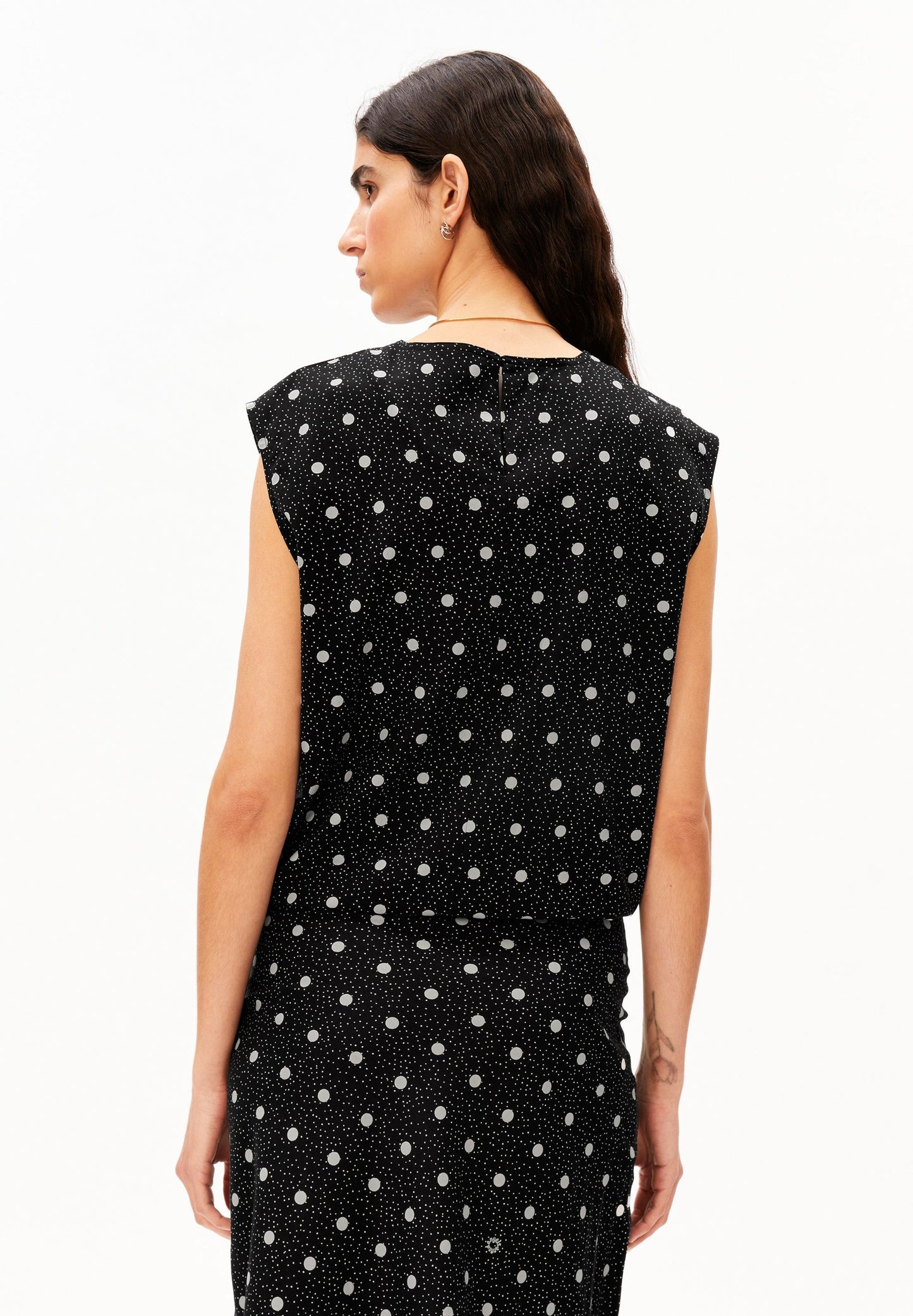 Armedangels Dotted Drawstring Blouse