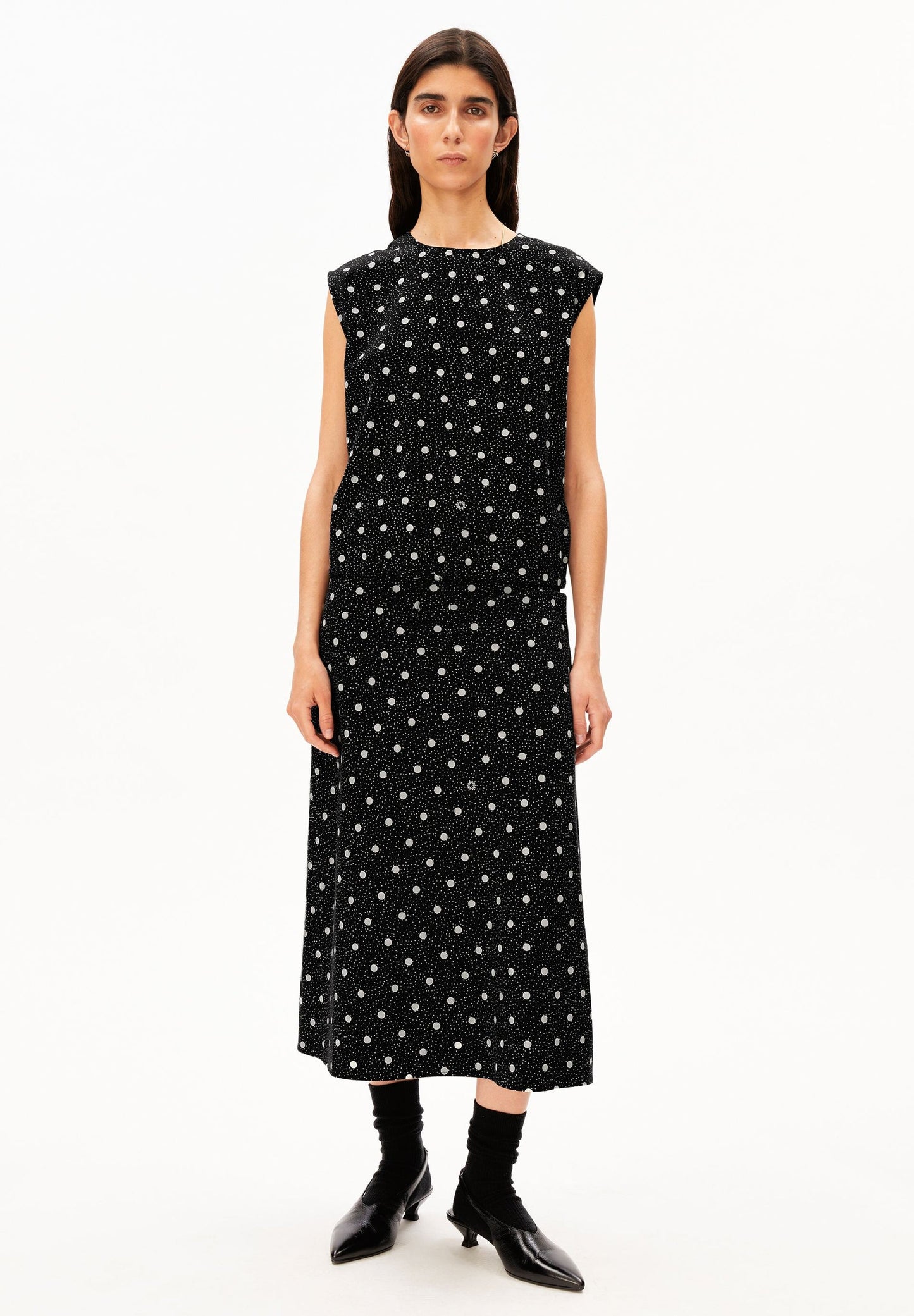 Armedangels Dotted Drawstring Blouse