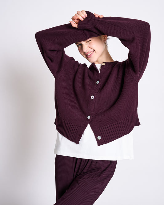 Jan ’n June Relaxed Crewneck Cardigan Sivia