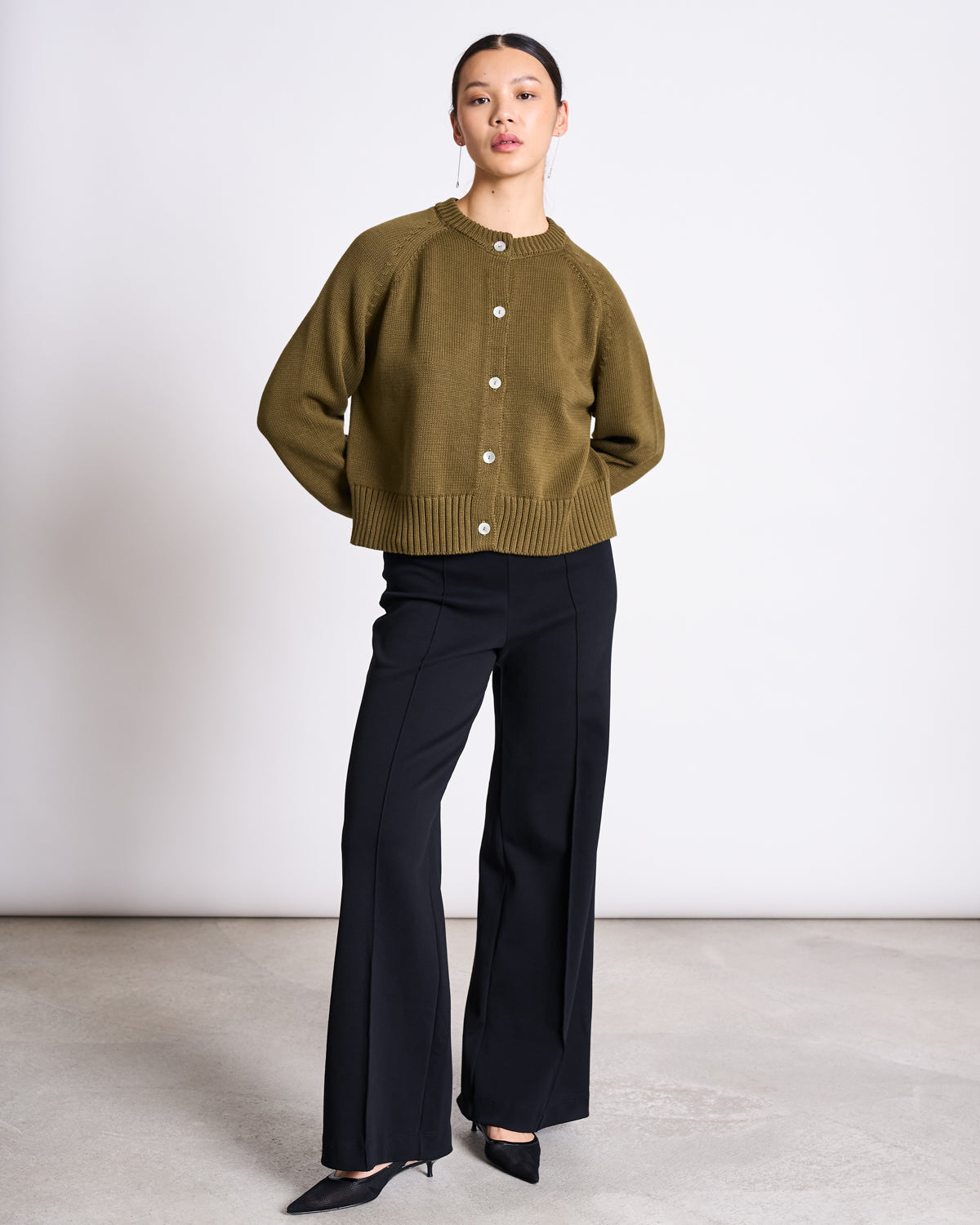 Jan ’n June Relaxed Crewneck Cardigan Sivia