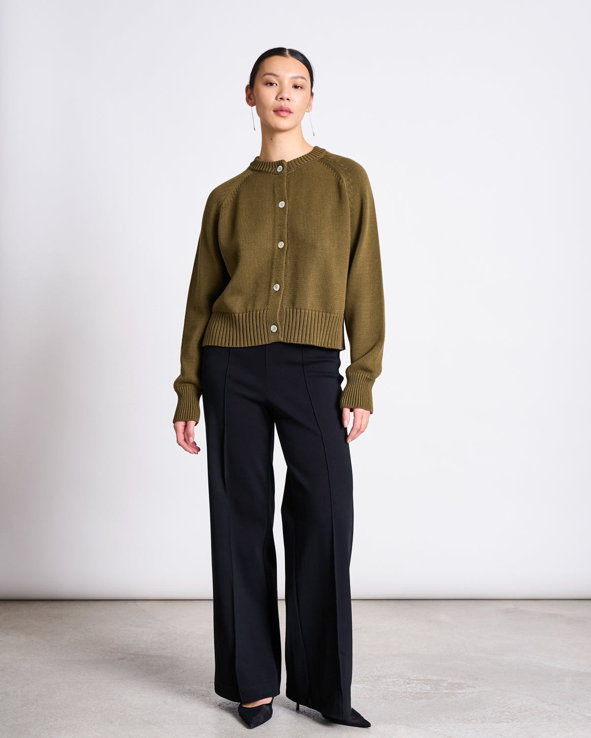 Jan ’n June Relaxed Crewneck Cardigan Sivia