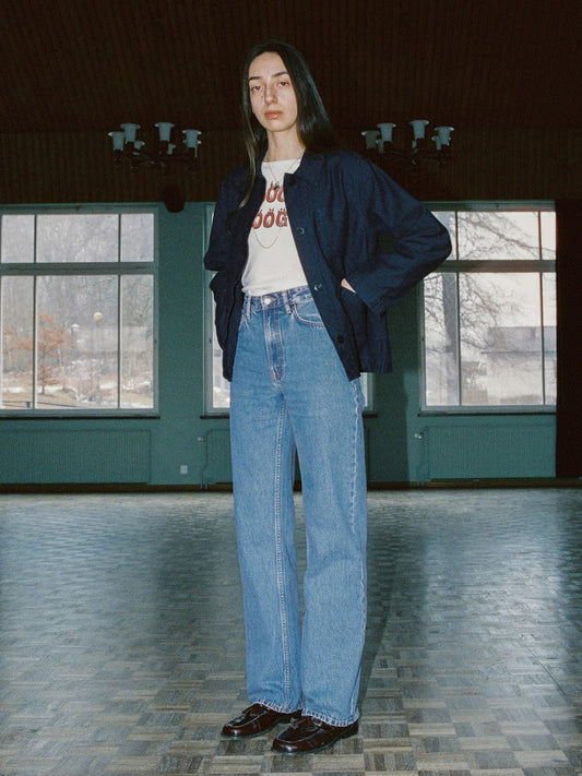 Nudie Jeans Clean Eileen High Waist Wide Leg Jeans