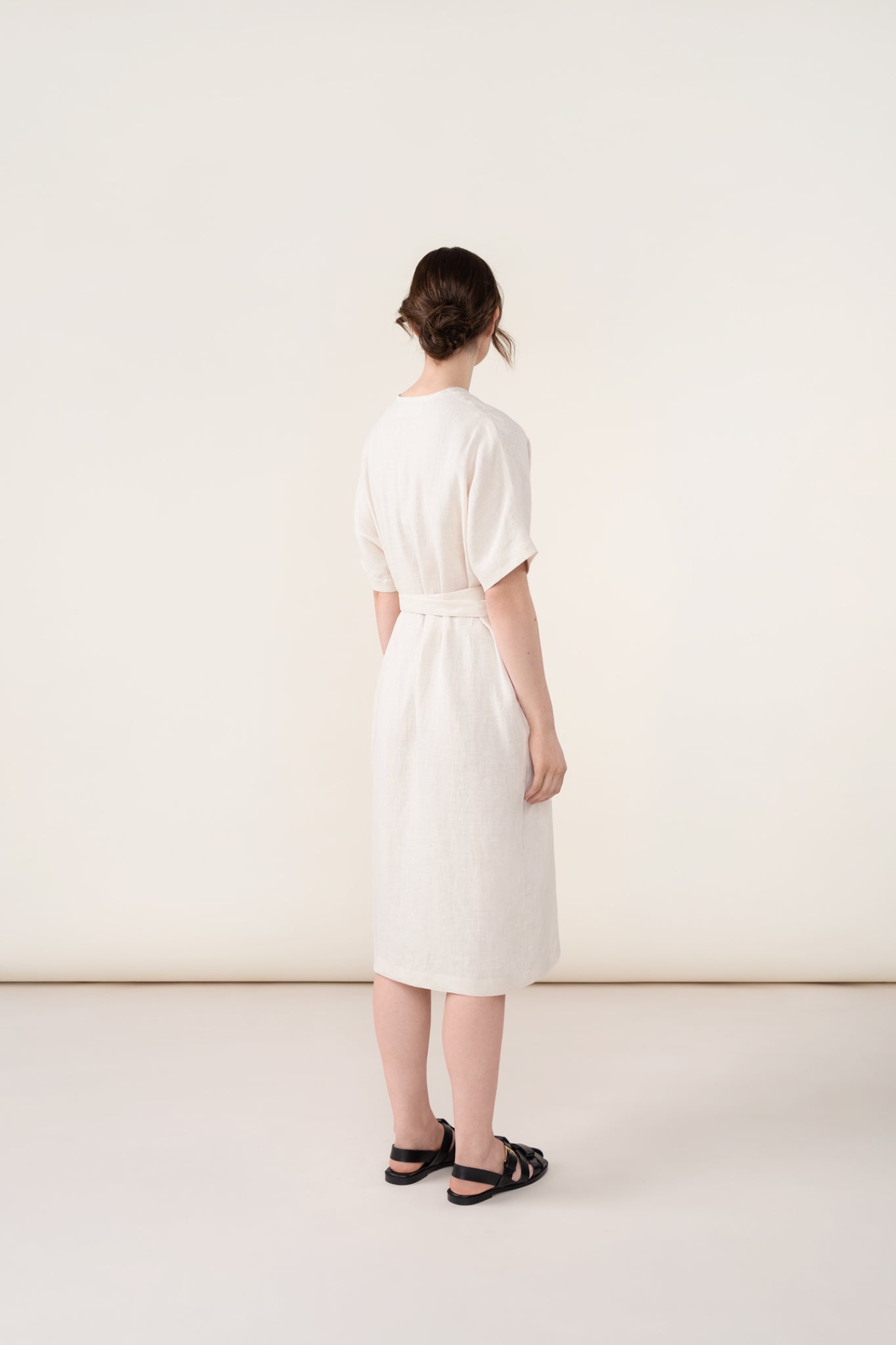 Archetype Linen Wrap Dress