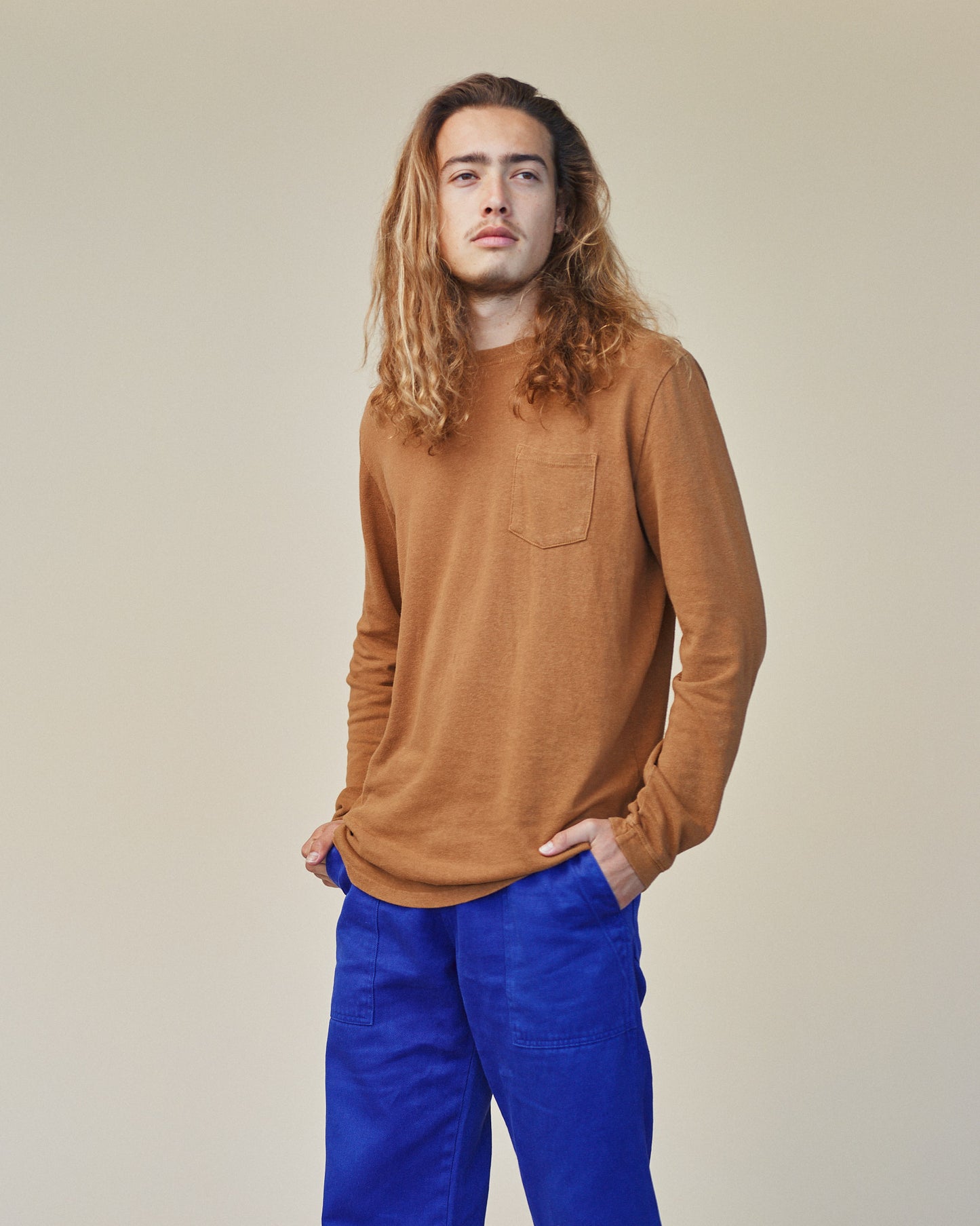 Jungmaven Baja Long Sleeve Pocket Tee