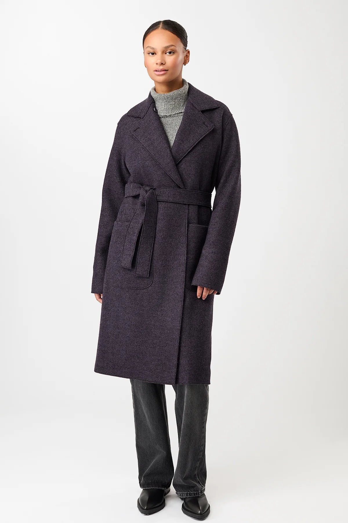 LangerChen Short Tie-Waist Coat