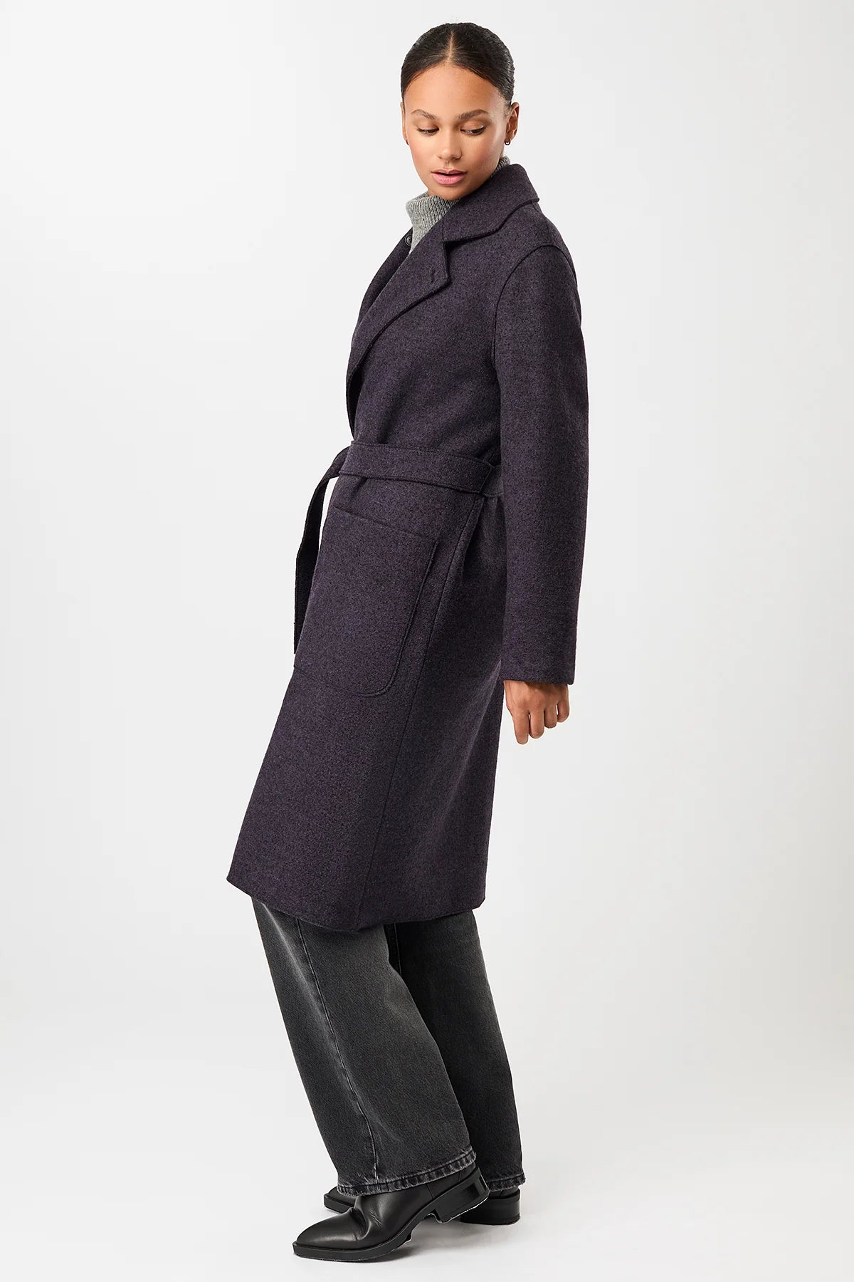 LangerChen Short Tie-Waist Coat
