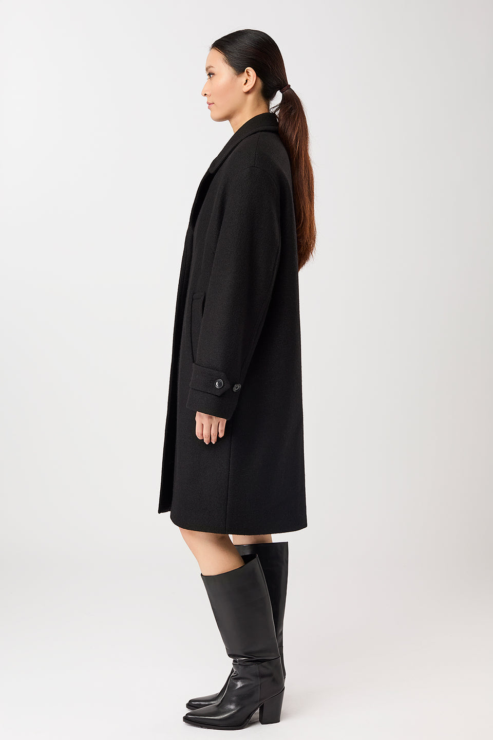 LangerChen Short Coat With Lapels