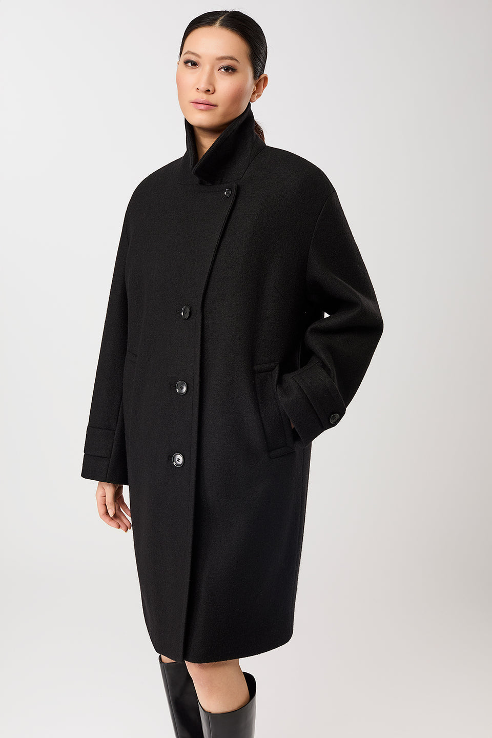 LangerChen Short Coat With Lapels