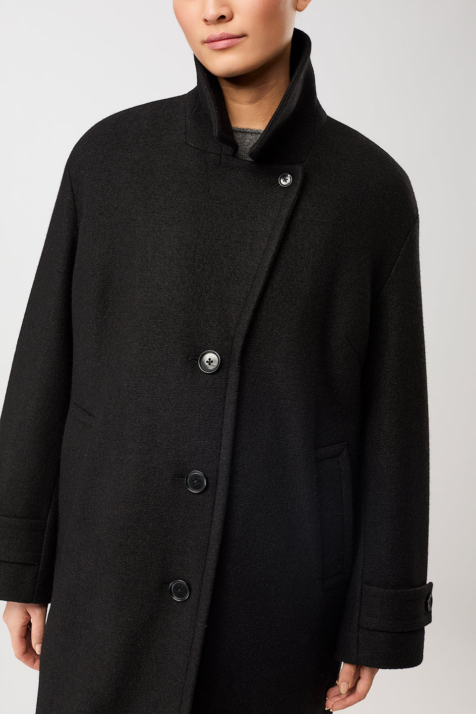 LangerChen Short Coat With Lapels