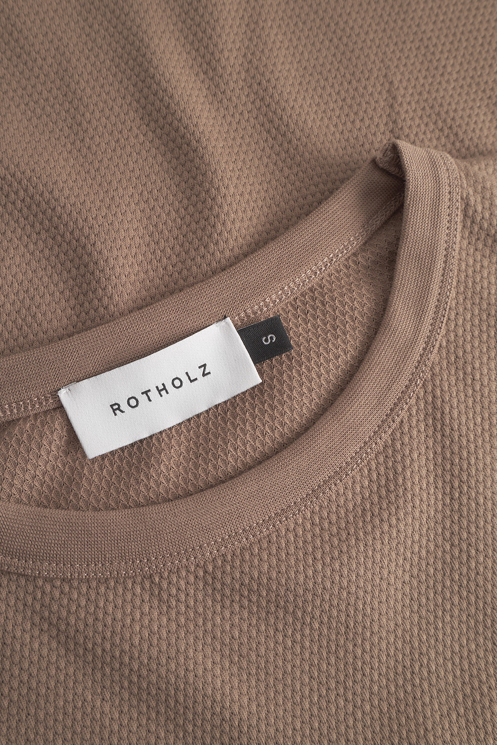 Rotholz Cropped Waffle T-Shirt