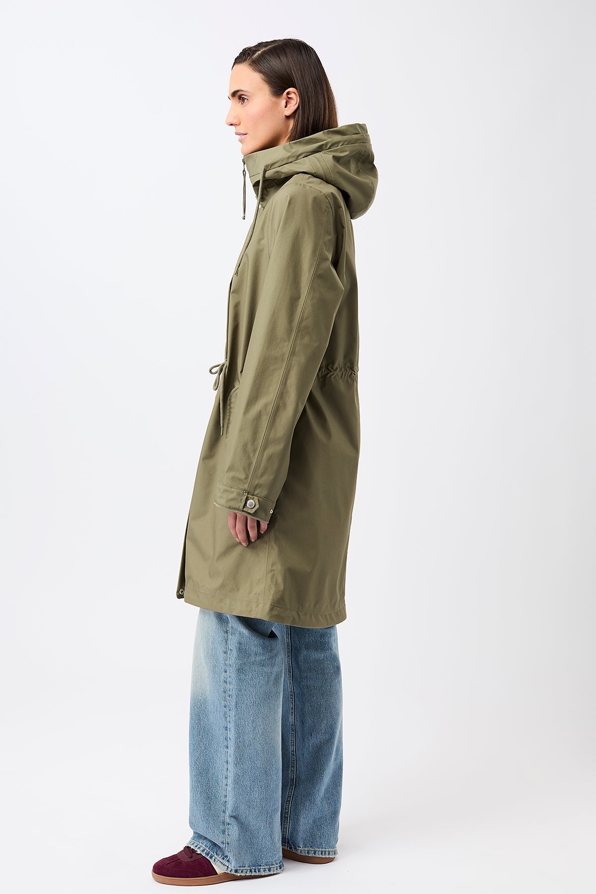 LangerChen Long Parka With Welt Pocket