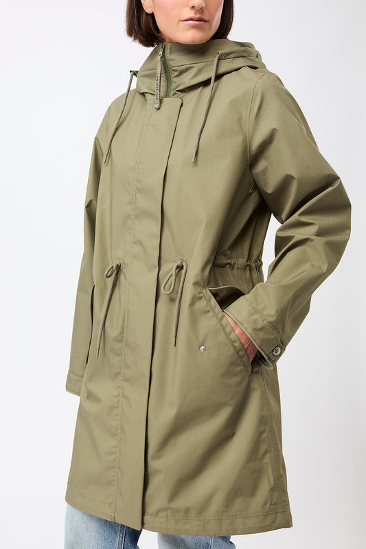 LangerChen Long Parka With Welt Pocket