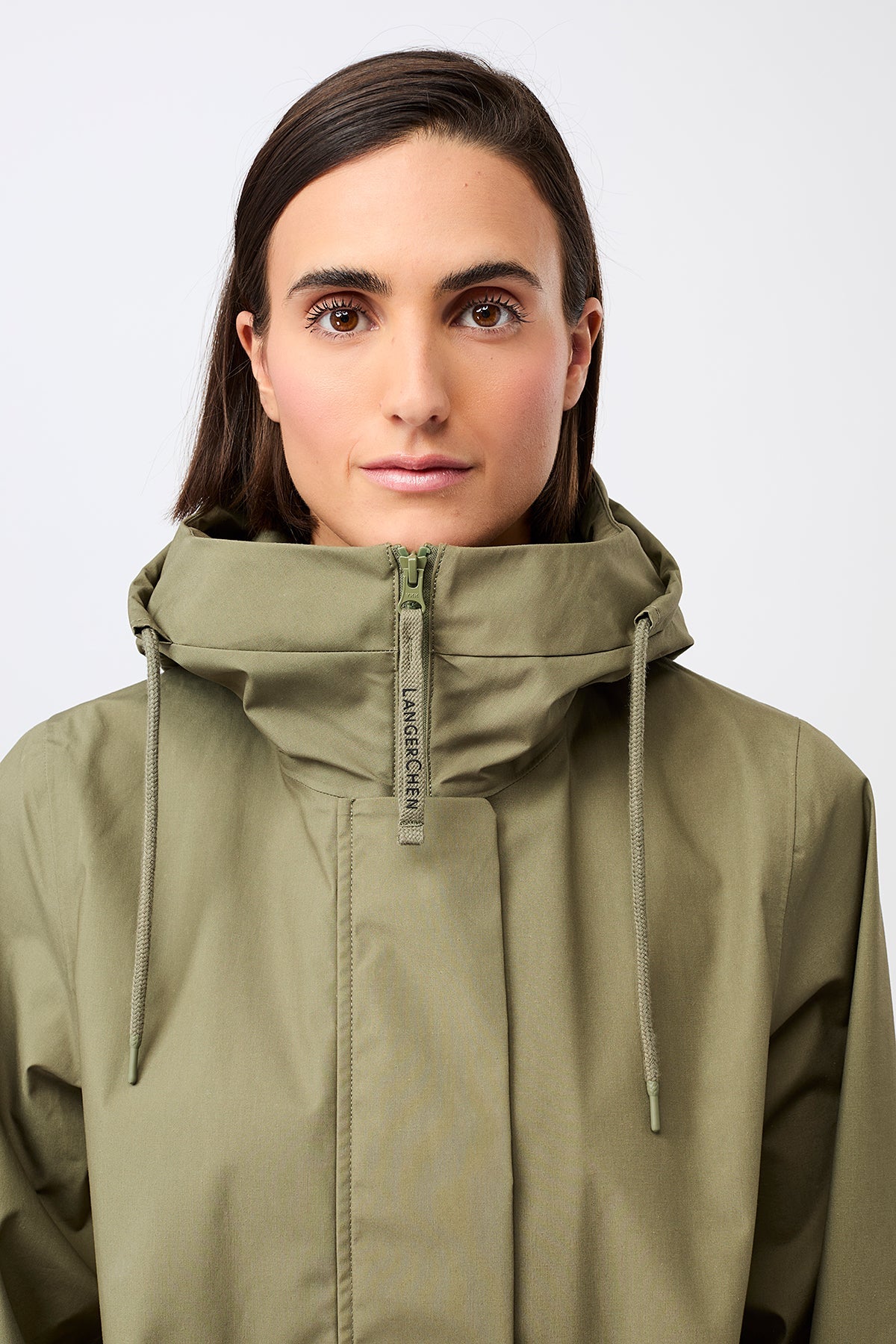 LangerChen Long Parka With Welt Pocket