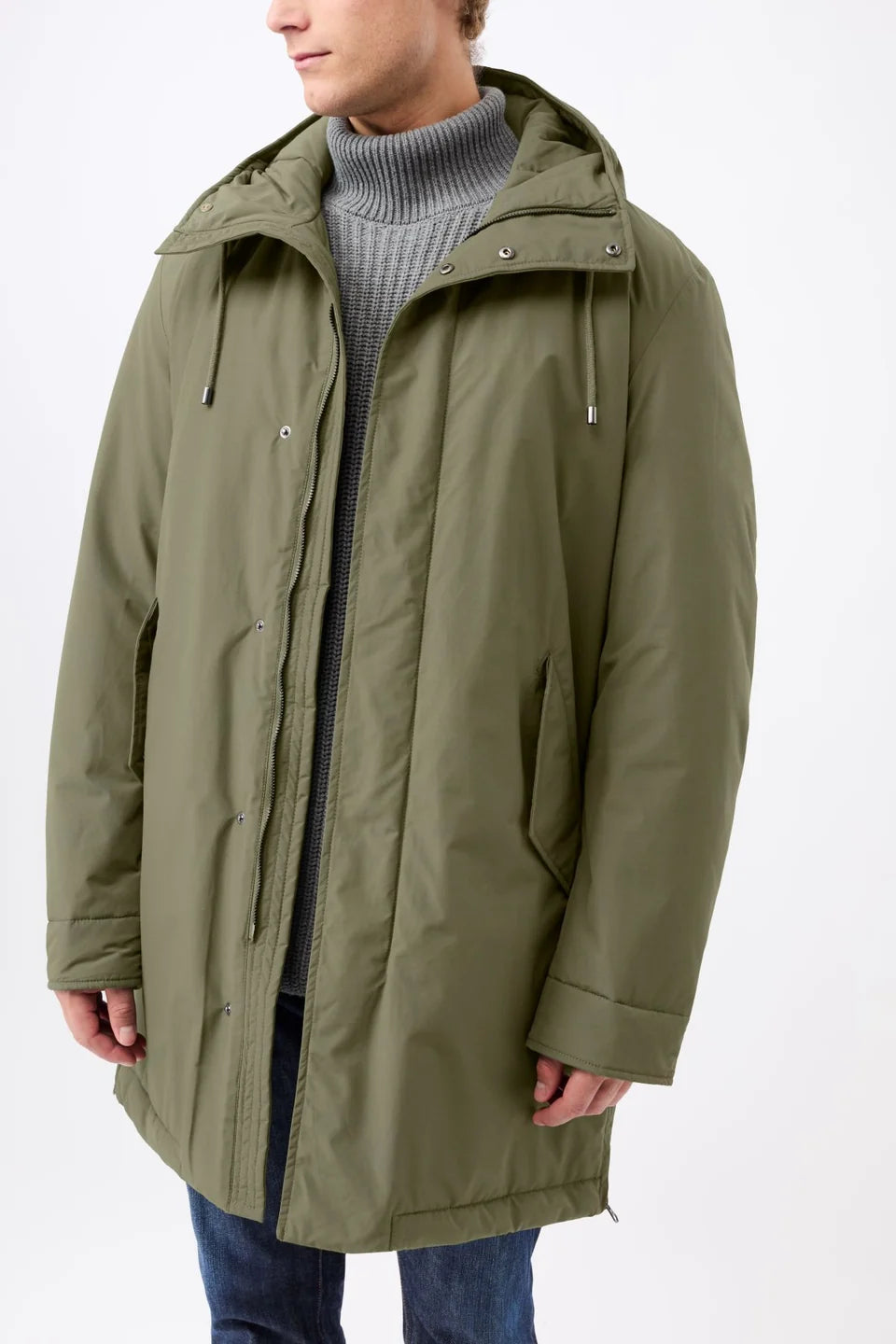 LangerChen Long Padded Parka with Functional Features