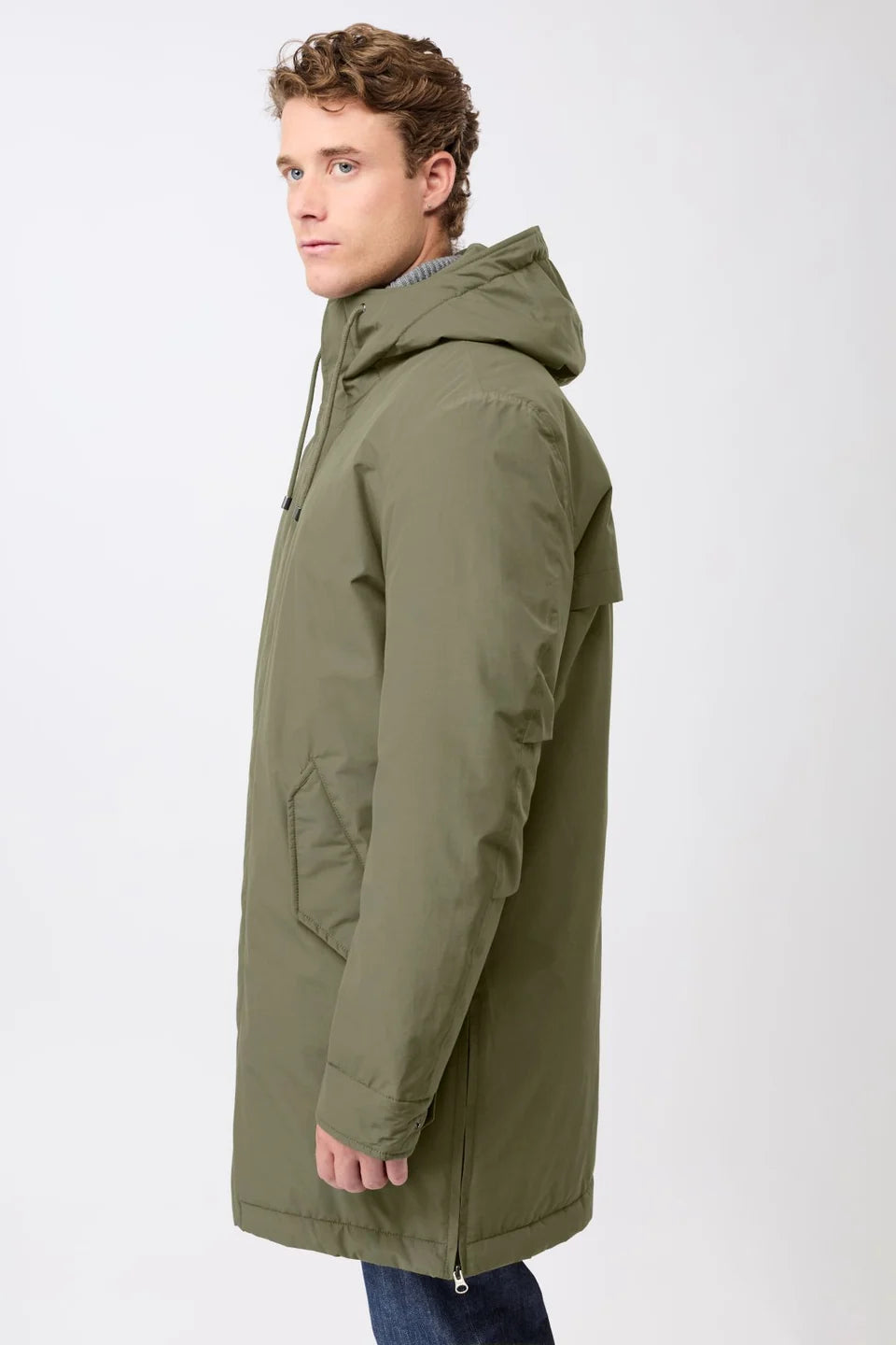 LangerChen Long Padded Parka with Functional Features