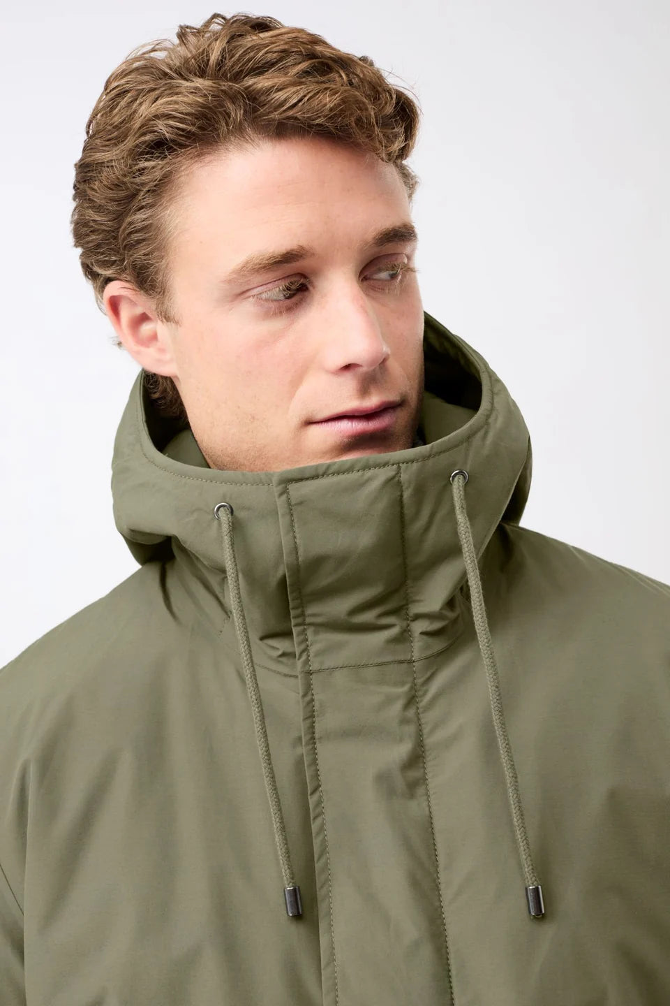 LangerChen Long Padded Parka with Functional Features