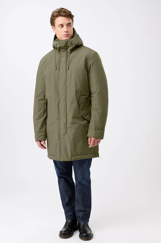 LangerChen Long Padded Parka with Functional Features