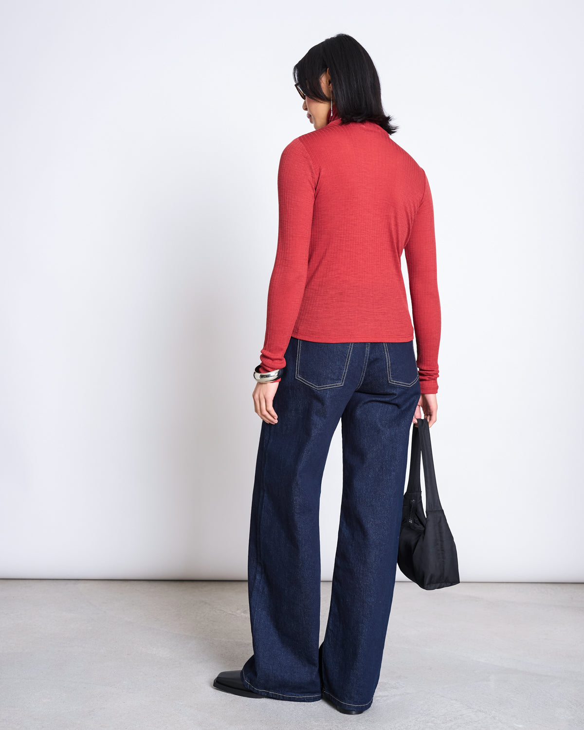 Jan ’n June Merino Wool Rib Turtleneck Vell