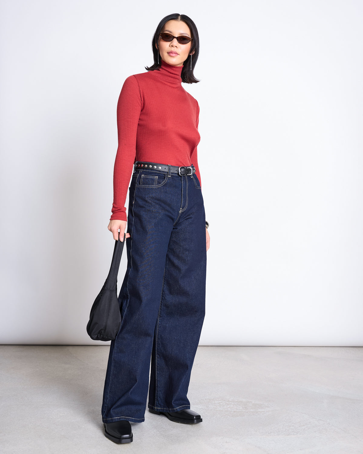 Jan ’n June Merino Wool Rib Turtleneck Vell