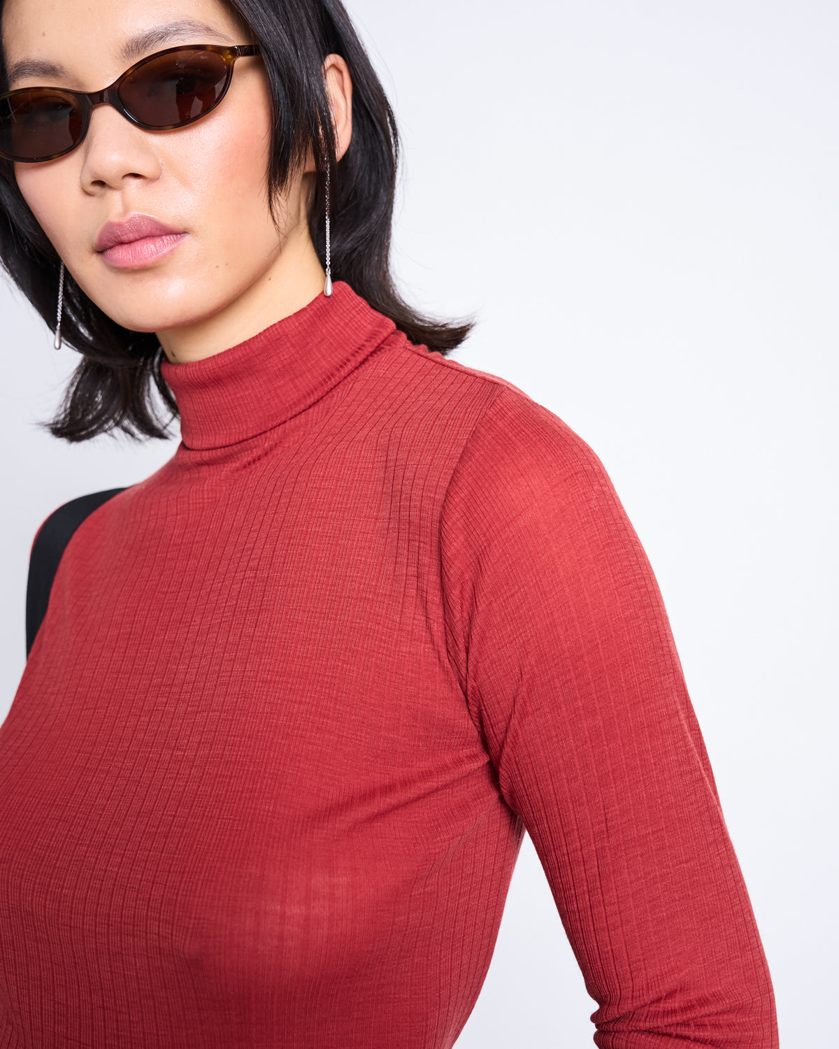 Jan ’n June Merino Wool Rib Turtleneck Vell