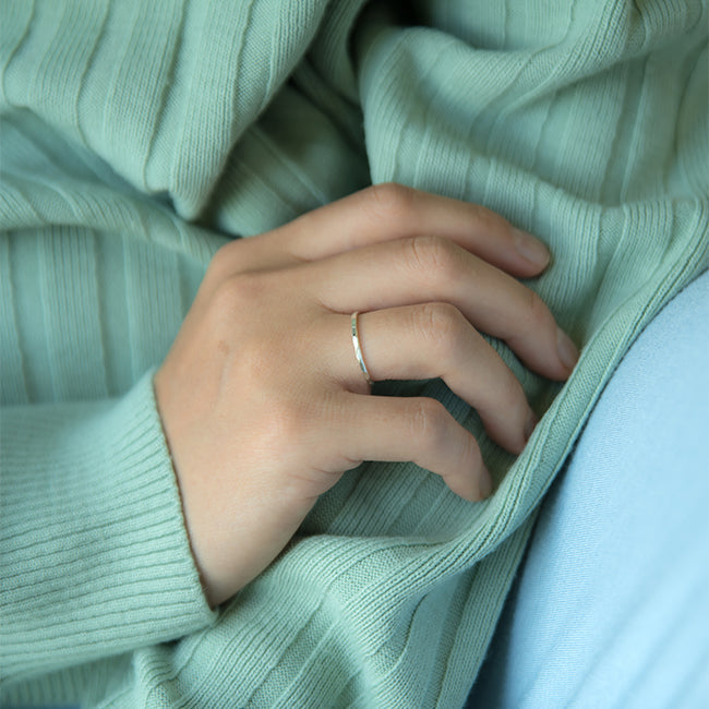 Ting Goods Hammered Thin Band Ring