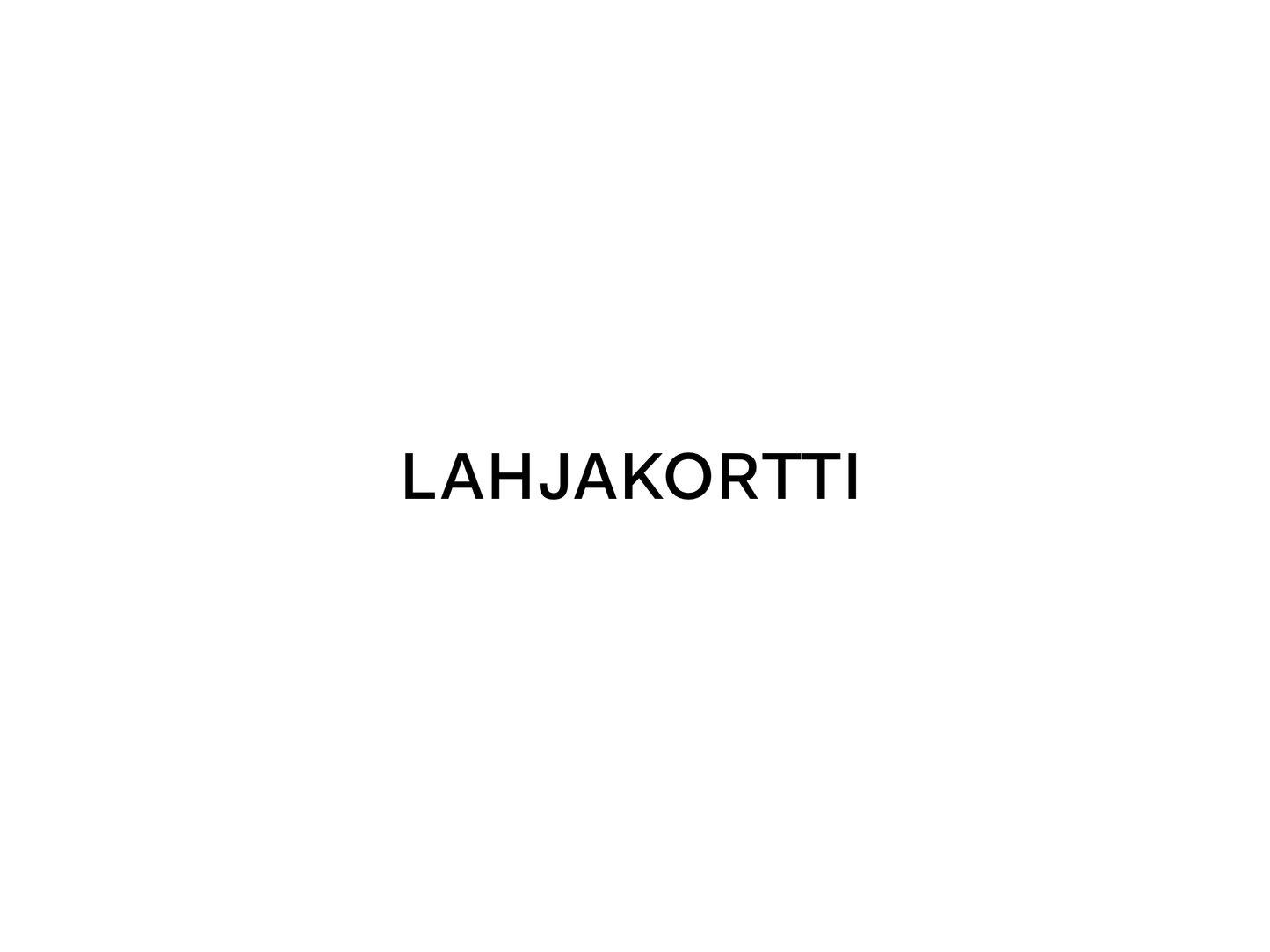 Lahjakortti