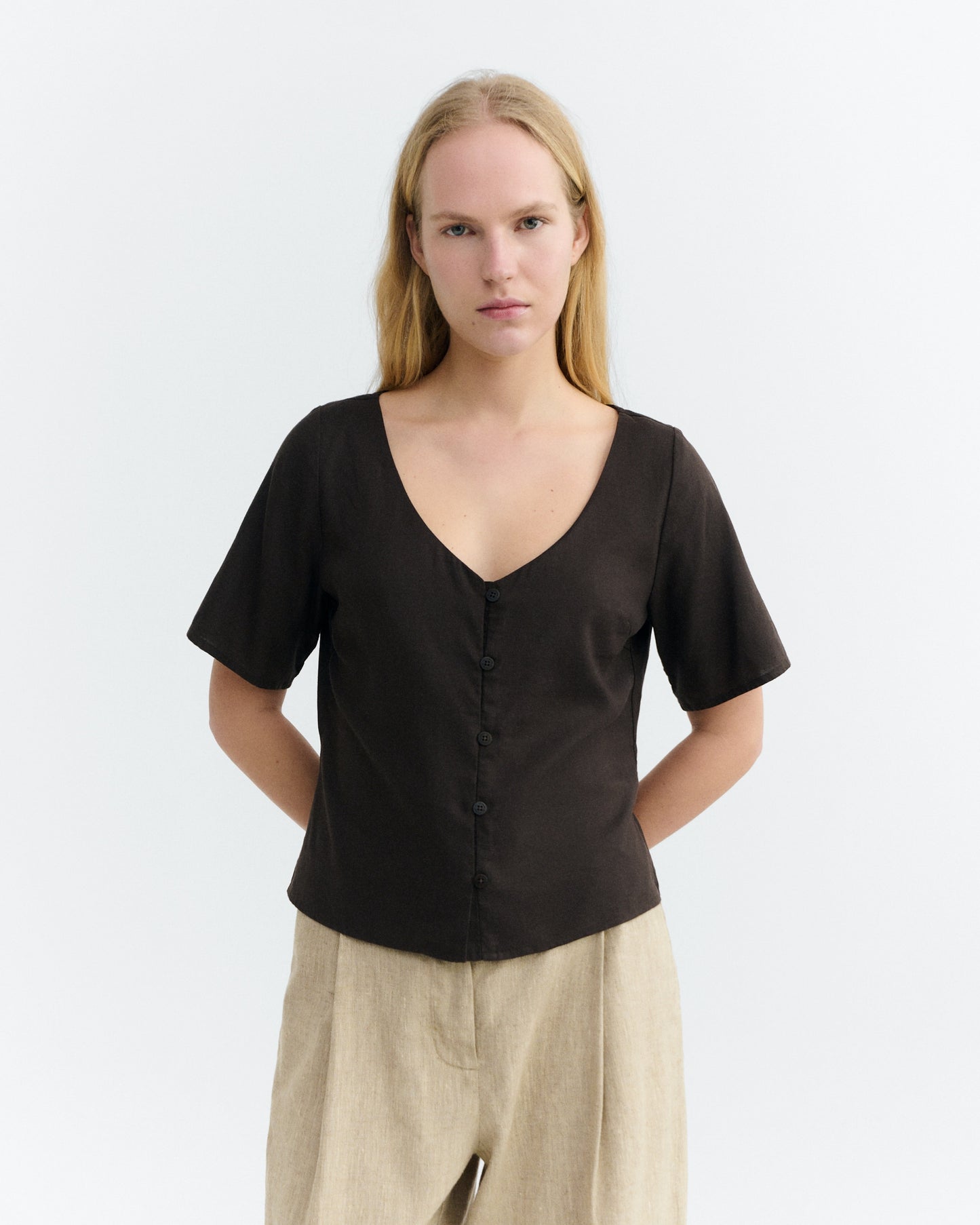 Thinking Mu Hemp Leia Blouse