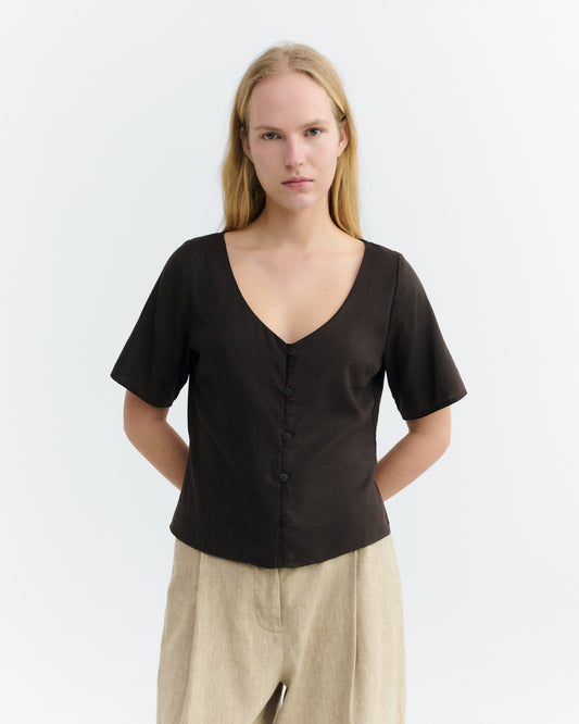 Thinking Mu Hemp Leia Blouse